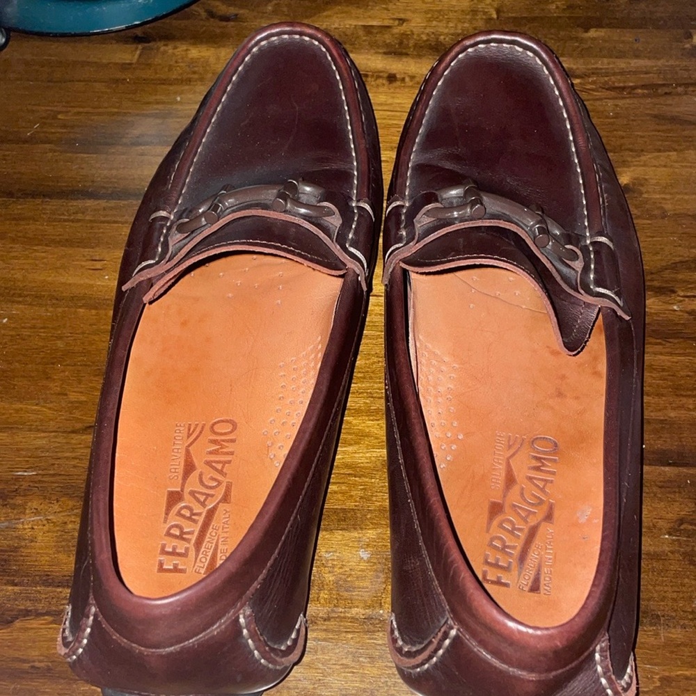 Ferragamo Driver with Gancini ornament chocolate brown